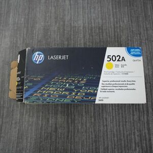 HP 502A Yellow Ink Q6472A Hawlett Packard Printer New Open Box
